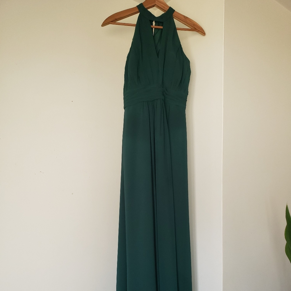 Jasmine B2 Bridesmaids Dress Hunter Green
